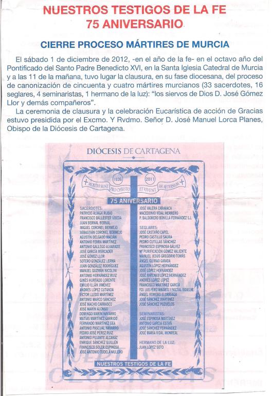 Nuestros Testigos de la Fe