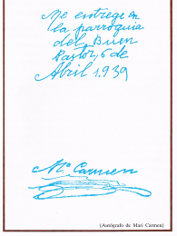 Autografia de Mari Carmen - 7
