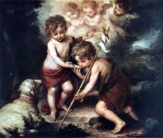 Niño Jesús y San Juan Bautista