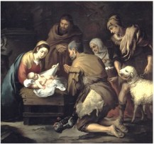 Gozo de verle adorado por pastores