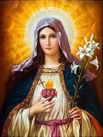 María con una espada clavada en el corazòn