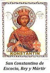 San Constantino de Escocia, Rey y Mártir