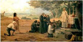 San Misa en la conquista de América