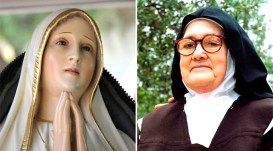 Virgen de Fátima y Sor Lucia