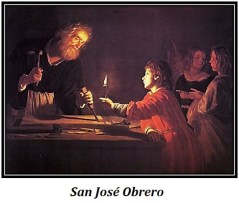 San José Obrero - Alumbrado por Niño Jesús