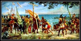 Colón desembarca en las indias