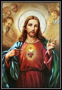Corazón de Jesús y los ángeles