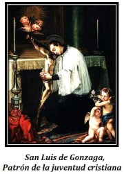 San Luis de Gonzaga - Patrón de la juentud cristiana
