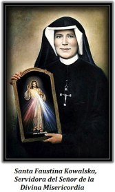 Santa Faustina Kowalska - Con el cuadro