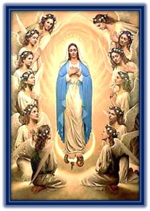 La Inmaculada Concepción - rodeada de ángeles