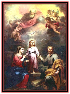 Sagrada Familia. Padre y Espíritu Santo