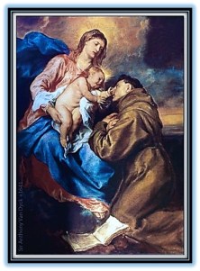 San Antonio de Padua, Virgen María y Niño Jesús