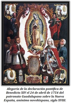 Virgen de Guadalupe- Declaración pontífica Benedicto XIV