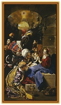 Adoración de los reyes al Niño Jesús