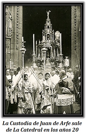 Custodia elaborada por Juan de Arfe