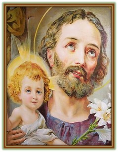 San José - Niño Jesús felices