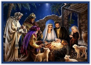 Nacimiento del Niño Jesús y adoración