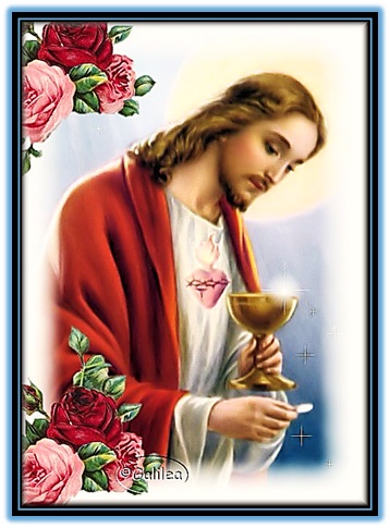 jesucristo dando la comunión