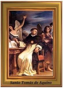 santo tomás de aquino - cuadro
