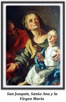 San Joaquín, Santa Ana y la Virgen María