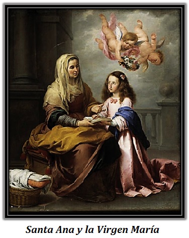 Santa Ana y la Virgen María