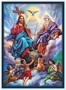 Santisima Trinidad y loa ángeles