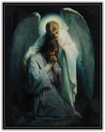 Ángel consolando a Jesús