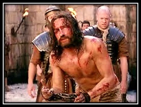 Jesús en cadenado en la columna