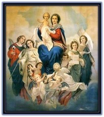 María, Niño Jesús y Coro Celestial