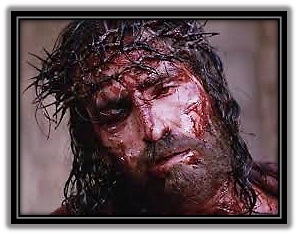 Rostro de Jesús coronado de espinas