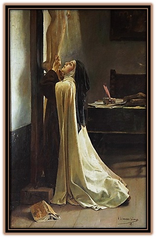 Santa Teresa al pie de la Cruz