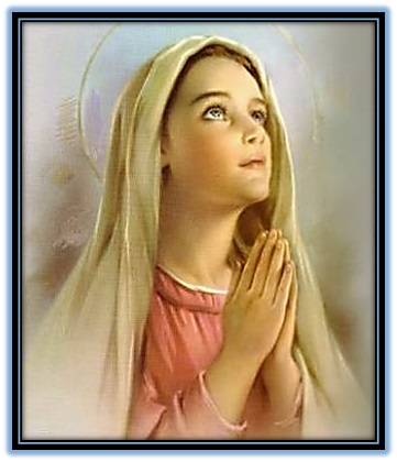 Virgen Niña en oración