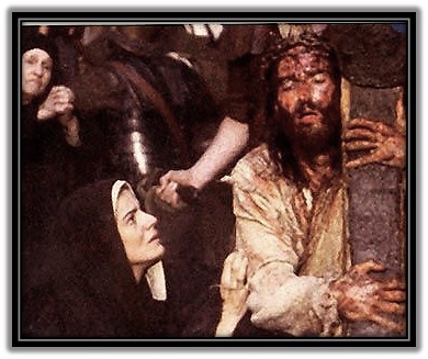 María y Jesús con la Cruz