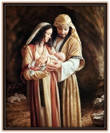 Niño jesús, José y María.