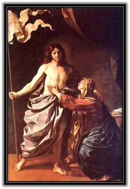 Jesús Resucitado y aparición asu Madre