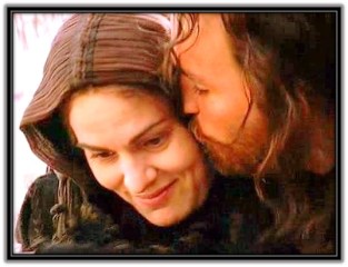 Jesús besa a su Madre