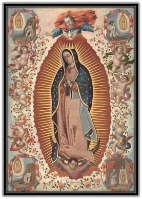 Virgen de Guadalupe - Rodeada de ángeles