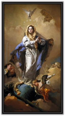 Virgen María pisando la serpiente