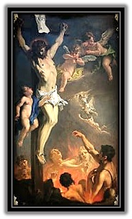 Jesucristo y las almas del purgatorio