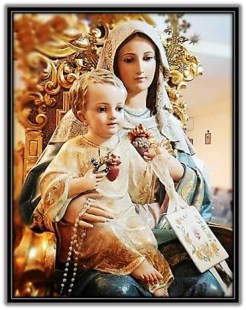 María - Niño Jesús Escapulario y rosario