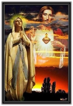 Virgen de Lourdes y Sagrado Corazón de Jesús
