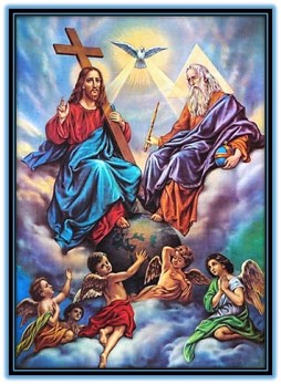 Santisima Trinidad y loa ángeles