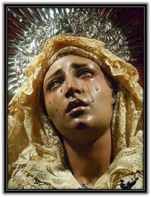 Imagen Virgen María llorando
