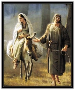 María y José camino de Belén