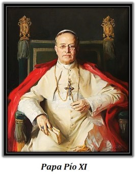 Papa Pío XI con libro