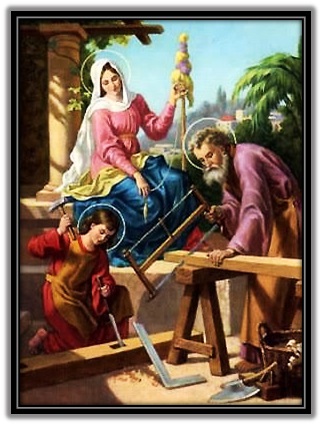 Sagrada Familia en Nazaret trabajando 1