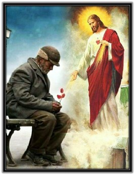 Sagrado Corazón de Jesús aparición indigente