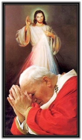 San Juan Pabli II y Jesús de la Divina Misericordia