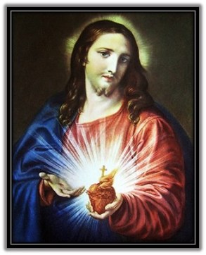 Jesucristo ofreciendo su Corazón